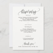 Carte Lettre de bienvenue et sac de bienvenue du Mariage (Dos)