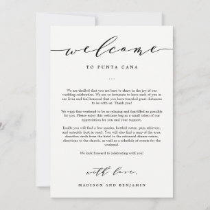 Carte Lettre de bienvenue et trousse de bienvenue pour m