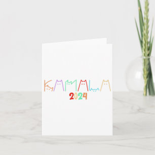 Carte Lettre de chat de Kamala Harris Drôle pour les dam