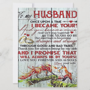 Carte Lettre de citation d'amour à mon mari