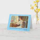 Carte Lettre de Jane Austen (Fleur jaune)