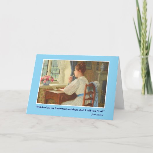 Carte Lettre de Jane Austen (Devant)