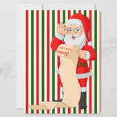 Carte Lettre de Noël du journal Père Noël North Pôle (Dos)