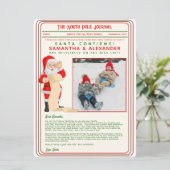 Carte Lettre de Noël du journal Père Noël North Pôle (Debout devant)