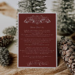 Carte Lettre de Noël du Père Noël Rouge Enchantant<br><div class="desc">Nous ajoutons toujours de nouveaux designs chaque semaine !</div>