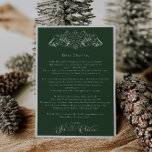Carte Lettre de Noël du Père Noël Vert Enchantant<br><div class="desc">Nous ajoutons toujours de nouveaux designs chaque semaine !</div>