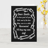 Carte Lettre drôle à Père Noël Noël Cadeaux de Noël (Fleur jaune)