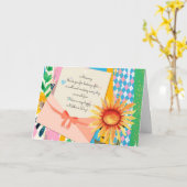 Carte LETTRE Fleur de Tournesol Envelope Fête des Mères (Fleur jaune)