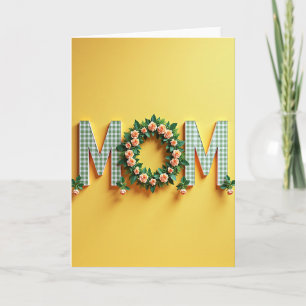 Carte lettre florale "Je t'aime"