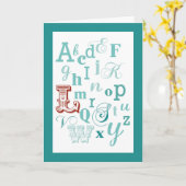 Carte Lettre L initiale nom alphabet anniversaire sarcel (Fleur jaune)