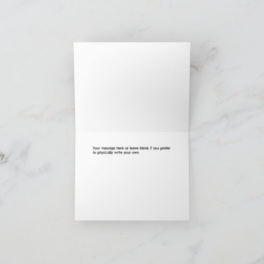 Carte Lettre monogramme "P" Joyeux anniversaire (Intérieur)