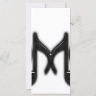 Carte Lettre musicale "M"