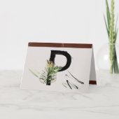 CARTE LETTRE PEINTURE HAUTE-FORÊT PÂTISSERIE P MONO (Devant)