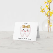 Carte Lettre personnalisée de la Fée des dents (Fleur jaune)