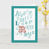 Carte Lettre R initiale nom alphabet anniversaire sarcel (Fleur jaune)
