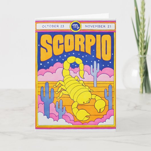 Carte lettre Scorpion (Devant)