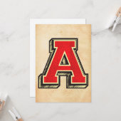 Carte Lettre vintage Une Personnalisation Unique (Devant/Arrière en situation)