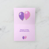 Carte lettres coupures roses cookies Olivia anniversaire (Intérieur)