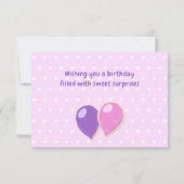 Carte lettres coupures roses cookies Olivia anniversaire (Dos)