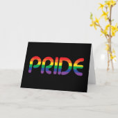 Carte Lettres de ballon Rainbow Pride (Fleur jaune)