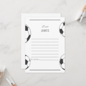 Carte Lettres de capsule temporelle d'anniversaire de fo (Devant/Arrière en situation)