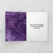 Carte Lettres d'écriture manuscrite de sirène violette a (Intérieur)
