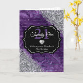 Carte Lettres d'écriture manuscrite de sirène violette a (Fleur jaune)