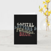 Carte Lettres Et Périodes De Capital Bruh (Fleur jaune)