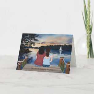 Carte Lettres Peintes de la Maison, Fille en Camp d'Entr