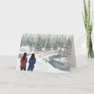Carte Lettres Peintes De La Maison, Fille En Camp D'entr