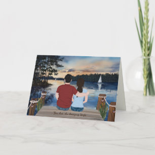 Carte Lettres Peintes De La Maison, Pour Femme En Camp D