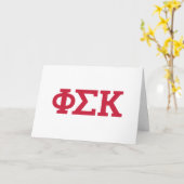 Carte Lettres Phi Sigma Kappa (Fleur jaune)