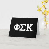 Carte Lettres Phi Sigma Kappa (Fleur jaune)