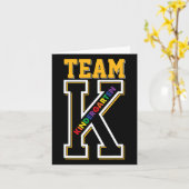 Carte L'Étudiant De La Maternelle K Retourne À L'École (Fleur jaune)