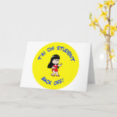 Carte l'étudiant t'ai chi tai je repart (Fleur jaune)