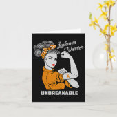 Carte Leucémie Guerrier Incassable Conscience Cadeau Com (Fleur jaune)