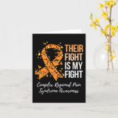 Carte Leur combat complexe Le syndrome de la douleur rég (Fleur jaune)