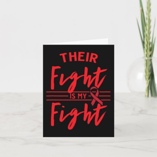 Carte Leur combat est Mon combat Conscience du cancer du (Devant)