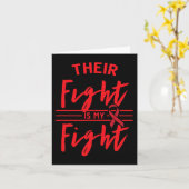 Carte Leur combat est Mon combat Conscience du cancer du (Fleur jaune)