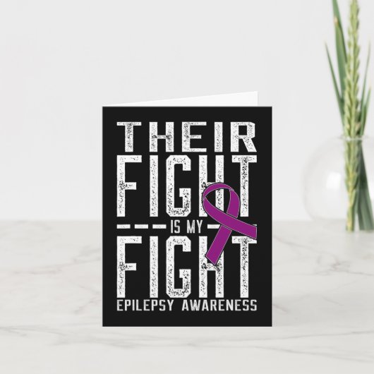 Carte Leur combat est Mon combat Epilepsie Conscience (Devant)