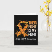 Carte Leur combat est mon combat RSD sensibilisation (Fleur jaune)