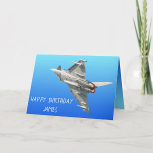 Carte L'Eurofighter Typhoon Anniversaire personnalisé