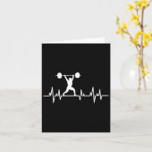 Carte Levage de poids Levant Levant Bodybuilding Il (Fleur jaune)