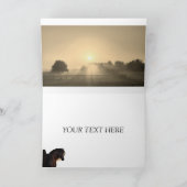 Carte Levée de soleil du cheval arabe (Intérieur)