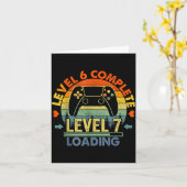 Carte Level 6 Complete 6 Anniversary Gift 6th Wedding An (Fleur jaune)