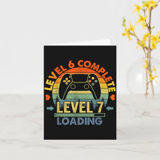 Carte Level 6 Complete 6 Anniversary Gift 6th Wedding An (Fleur jaune)