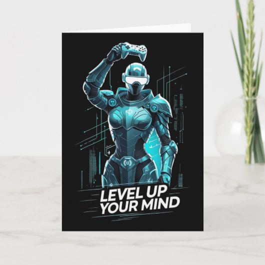 Carte Level Up Your Mind Ai Gamer (Devant)