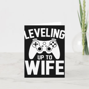 Carte Leveling Jusqu'À Femme Nouveau Marié Jeu Amusant J