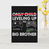 Carte Leveling To Big Brother Shirt - Jeu Vidéo Jouer (Fleur jaune)