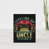 Carte Leveling Up To Uncle 2026 Funny Gamer Soon To Be U (Devant)